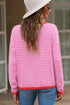 'Jolene' Striped Drop Shoulder T-Shirt - Celes Fashion